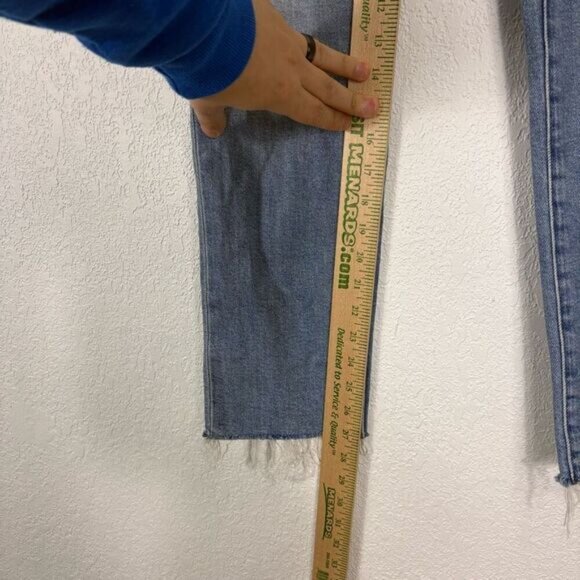 Madewell The Perfect Vintage Jean High Rise Straight Leg Raw Hem Size 25 - Picture 9 of 15